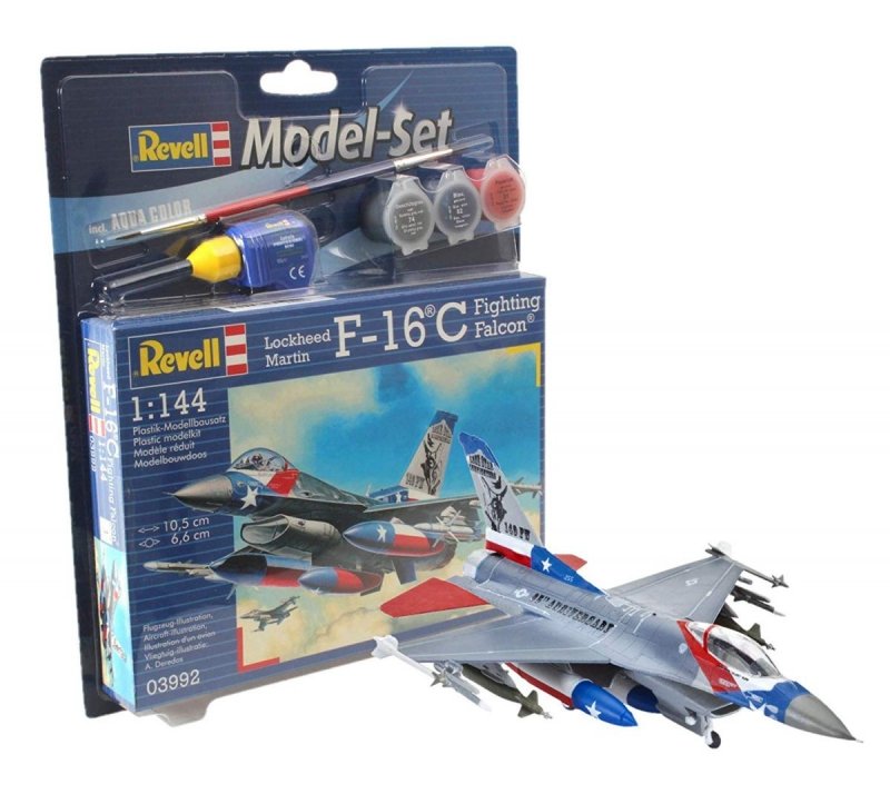 REVELL MODEL SET F-16C USAF 03992 SKALA 1:144