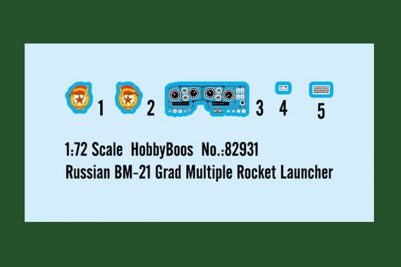 HOBBY BOSS BM-21 GRAD ROCKET LAUNCHER 82931 SKALA 1:72