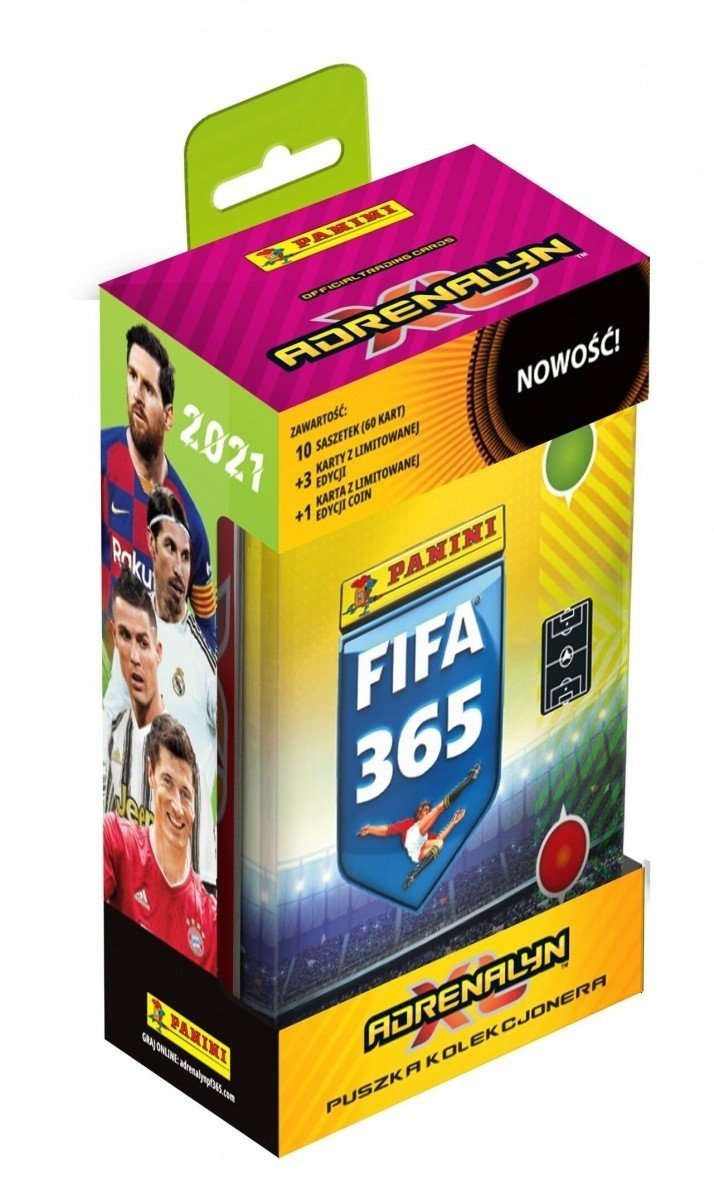 PANINI KOLEKCJA KARTY FIFA 365 2021 PUSZKA KOLEKCJONERSKA 7+