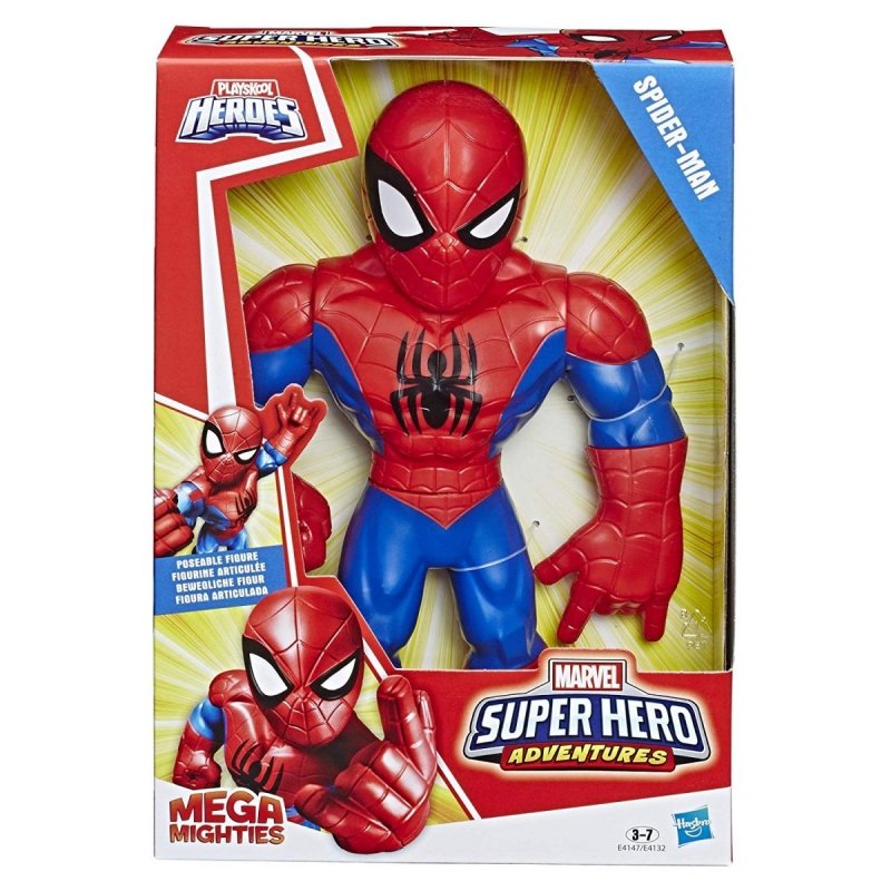 HASBRO FIGURKA SUPER HERO ADVENTURES MEGA MIGHTIES SPIDER-MAN 25CM E4147 3+ 