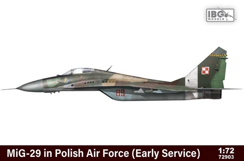 IBG MIG-29 IN POLISH AIR FORCE EARLY LIMITED 72903 SKALA 1:72
