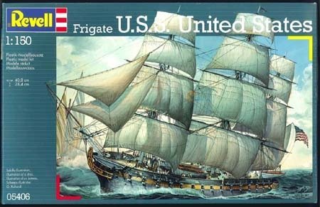 REVELL FREGATE USS UNITED STATES SKALA 1:150 8+