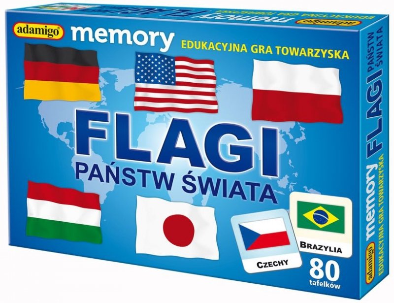 ADAMIGO GRA MEMORY PAMIĘĆ FLAGI 5+