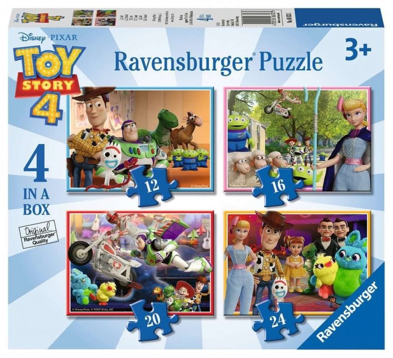 RAVENSBURGER PUZZLE TOY STORY 4W1 3+