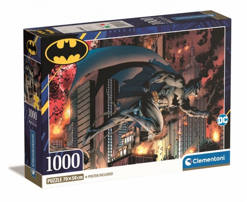 CLEMENTONI 1000 EL. COMPACT BATMAN 39851 PUZZLE 10+