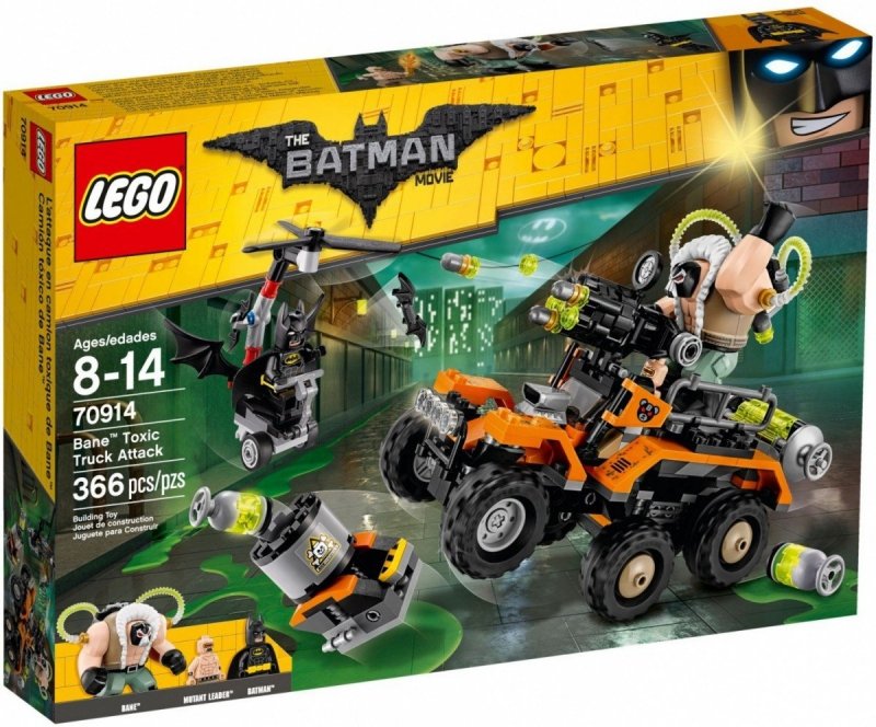 LEGO BATMAN MOVIE BANE - ATAK TOKSYCZNĄ CIĘŻARÓWKĄ 70914 8+