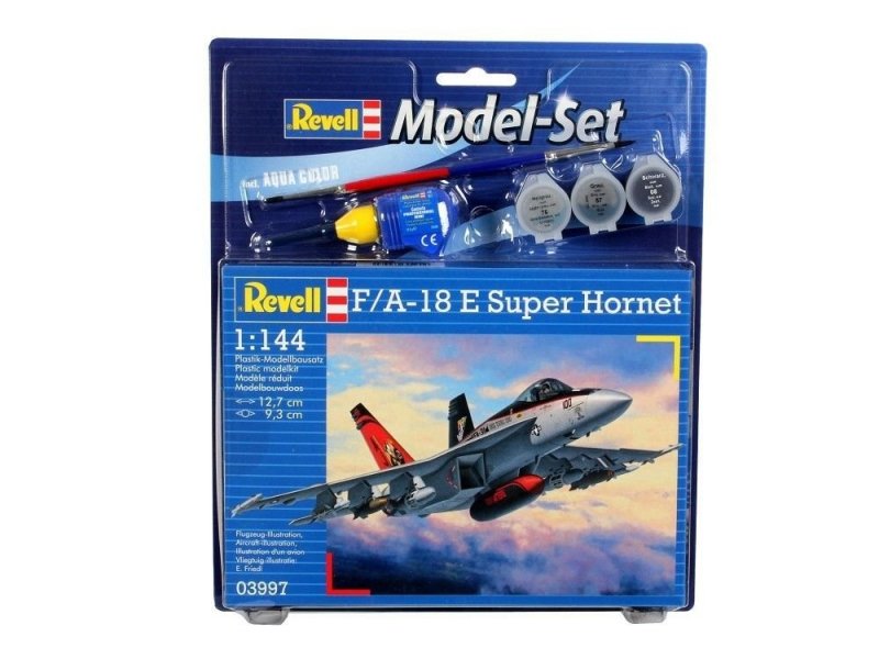 REVELL MODEL SET F/A-18E SUPER HORNET 03997 SKALA 1:144