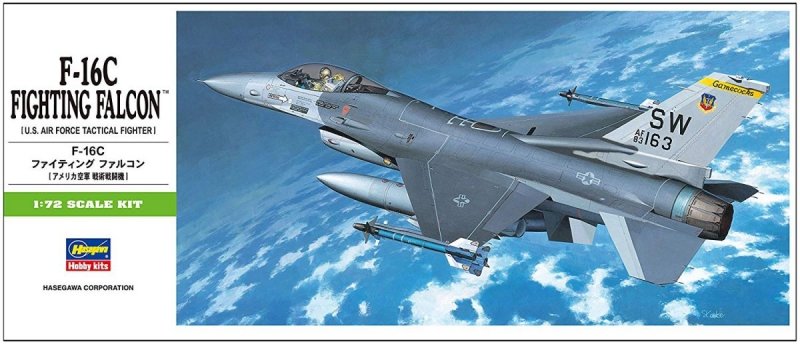 HASEGAWA F-16C FIGHTING FALCON 232 SKALA 1:72