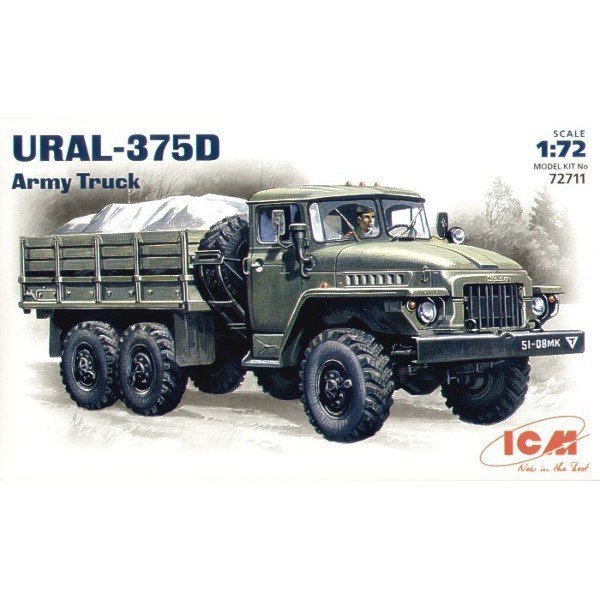 ICM URAL URAL-375D ARMY TRUCK SKALA 1:72