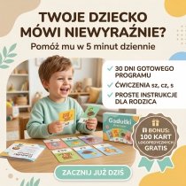  Gadulki.pl - Pakiet ćwiczeń logopedycznych dla dzieci 2-6 lat (3 e-book)