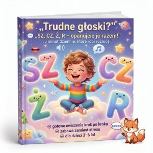 Gadulki.pl - Trudne głoski (SZ, Ż, CZ, R) | Ćwiczenia logopedyczne dla dzieci 3–6 lat (e-book) 