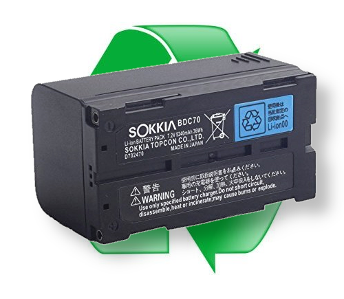 regeneracja akumulatora li-ion SOKKIA BDC70, BDC58, TOPCON BDC70, BDC58