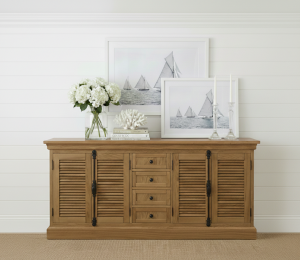 DĘBOWA KOMODA Z ZAMKAMI BASKWILOWYMI