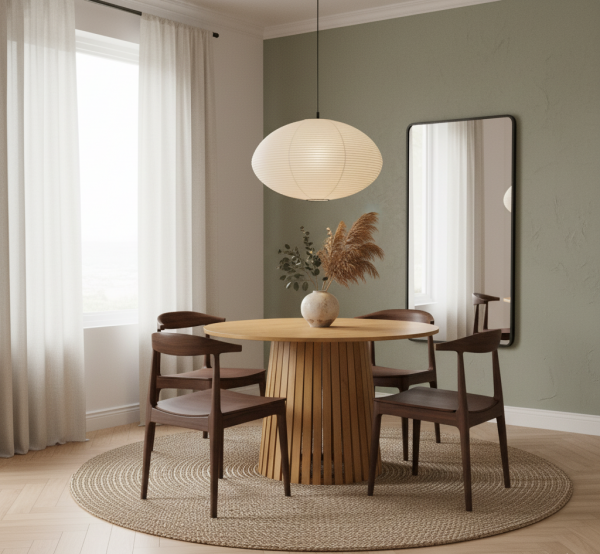 DĘBOWY STÓŁ OKRĄGŁY PADWA