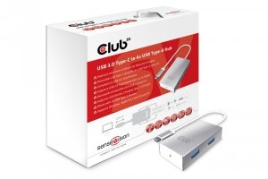 Club3D Adapter USB 3.0 Typ C > 4x USB 3.0 Typ A retail