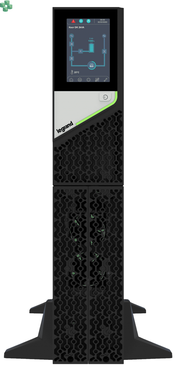 311340 Zasilacz UPS LEGRAND KEOR DK 1000VA/1000W, On-Line, Rack/Tower, 2U, 230V, PF=1