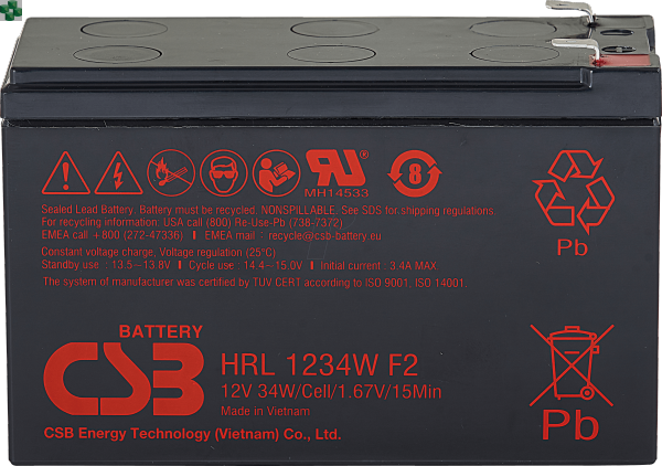 HRL1234WF2  Akumulator CSB 12V/9Ah (Long Life)