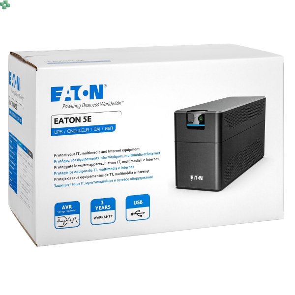 5E1200UI UPS Eaton 5E Gen2 USB IEC, 1200 VA/660 W, wejście: C14, wyjścia: 6x IEC C13