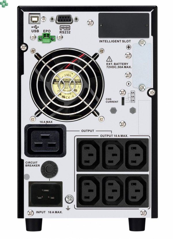 SRV3KIL-E Zasilacz APC Easy UPS On-Line  3000VA/2700W, Tower, EPO, 230V, 6x IEC C13 + 1x IEC C19 outlets, Intelligent Card Slot, LCD, Extended runtime