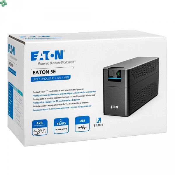 5E900UI UPS Eaton 5E Gen2 USB IEC, 900 VA/480 W, wejście: C14, wyjścia: 4x IEC C13