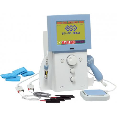 Aparat do Elektroterapii + Magnetoterapia + Ultradźwięk + Laser BTL-5818SLM Combi 