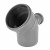 KOLANO KANALIZACYJNE 110 mm 45° PCV Redukcyjne Odejście TYLNE 50 mm Kolanko
