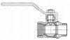 ZAWÓR KULOWY KUREK 3/4'' CALA WZ DN20 DŁAWIK RĄCZKA ART.2461-20.WZ