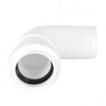 KOLANO KOLANKO KANALIZACYJNE 40 MM 90° STOPNI PP PCV BIAŁE KANALIZACJA