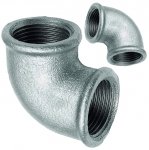 KOLANO KOLANKO OCYNKOWANE 3/4 MUFOWE W/W OCYNK DN20 ŻELIWNE SOLIDNE MOCNE