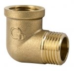 Kolano, kolanko mosiężne 6/4'' MOCNY MOSIĄDŹ K-92.KOL.40.Y.WZ