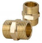 NYPEL MOSIĘŻNY ZŁĄCZKA MOSIĘŻNA RÓWNOPRZELOTOWY Ø 6/4'' DN40 SOLIDNY MOCNY K-280.NYPEL.40.Y.