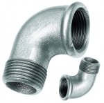 KOLANO KOLANKO OCYNKOWANE Ø 5/4'' NYPLOWE GW/GZ DN32 11/4 ŻELIWNE MOCNE