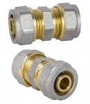 MUFA MUFKA ZŁĄCZKA RÓWNOPRZELOTOWA PEX ALUPEX SKRĘCANA FI 25 mm x 25 mm