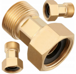 ŚRUBUNEK PÓŁŚRUBUNEK RÓWNOPRZELOTOWY MOSIĘŻNY Z USZCZELKĄ Ø 3/4 DN20 MOCNY