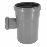 TRÓJNIK KANALIZACYJNY SZARY 110/50 90° PCV PP