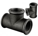 TRÓJNIK CZARNY FI 5/4'' CALA TROJAK RÓWNOPRZELOTOWY STAL DN32 ŻELIWNY