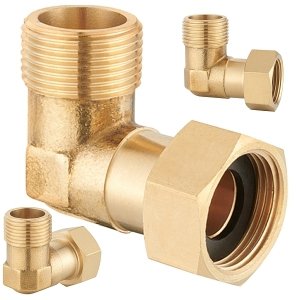 ŚRUBUNEK PÓŁŚRUBUNEK RÓWNOPRZELOTOWY MOSIĘŻNY Z USZCZELKĄ 3/4 DN20 KĄTOWY