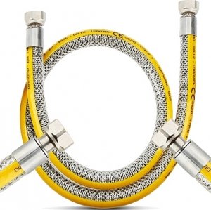 WĄŻ PRZEWÓD GAZOWY DO GAZU MONTAŻU KUCHENKI GAZOWEJ Elastyczny GW/GW 75cm