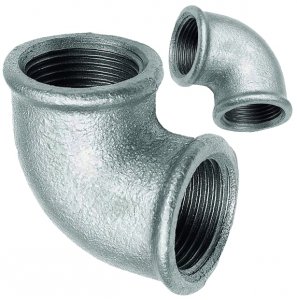 KOLANO KOLANKO OCYNKOWANE 3/4 MUFOWE W/W OCYNK DN20 ŻELIWNE SOLIDNE MOCNE