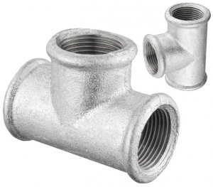 TRÓJNIK OCYNKOWANY OCYNK W/W 5/4 CALA DN32 11/4 RÓWNOPRZELOTOWY ŻELIWNY