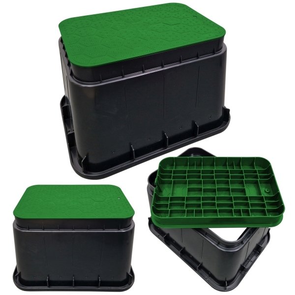 SKRZYNKA STUDZIENKA ZAWOROWA STANDARD DO 4 ELEKTROZAWORY - DUŻA ZIELONA