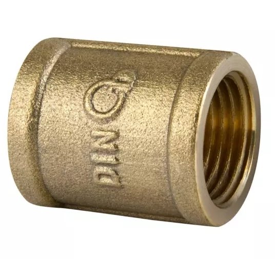 Mufa mosiężna 1'' MOCNY MOSIĄDŹ K-270.MUF.25.Y.