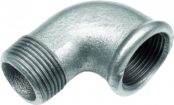 KOLANO KOLANKO OCYNKOWANE Ø 3/4'' NYPLOWE GW/GZ DN20 ŻELIWNE SOLIDNE MOCNE