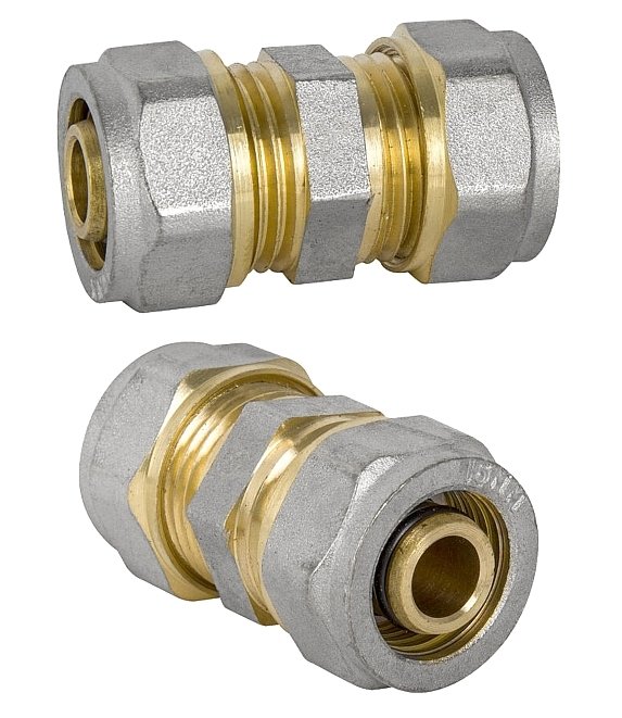 MUFA MUFKA ZŁĄCZKA RÓWNOPRZELOTOWA PEX ALUPEX SKRĘCANA FI 32 mm x 32 mm