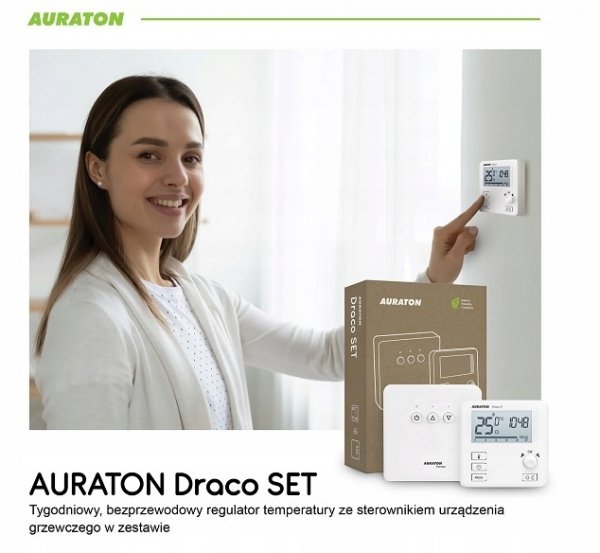 AURATON DRACO SET STEROWNIK BEZPRZEWODOWY REGULATOR
