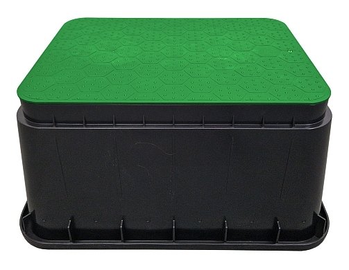 SKRZYNKA STUDZIENKA ZAWOROWA JUMBO - DO 6 ELEKTROZAWORÓW - DUŻA ZIELONA 14"