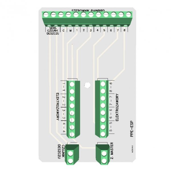 PPE-ESP Puszka Podłączenia do Elektrozaworów Nawadniania , Płytka
