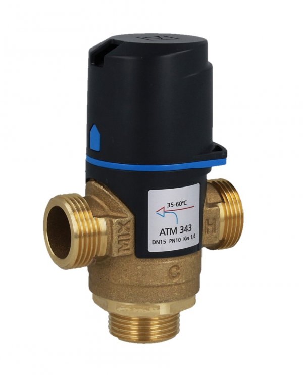 Termostatyczny Zawór Mieszający Afriso ATM 3/4'' 35-60  DN15, G3/4&quot;, Kvs 1,6 m3/h  12 343 10