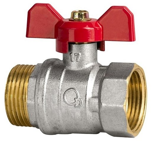 ZAWÓR KULOWY KUREK 3/4'' CALA WZ DN15 MOTYLEK ART.2471-20.WZ.MOT