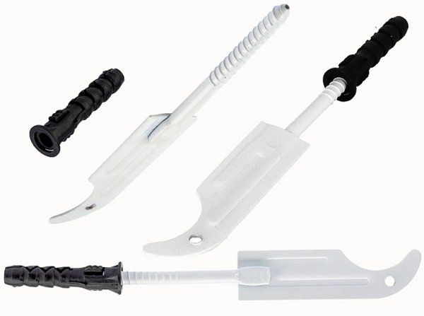 UCHWYT WIESZAK WSPORNIK DO GRZEJNIKA ALUMINIOWEGO PROSTY HAK BIAŁY WKRĘCANY